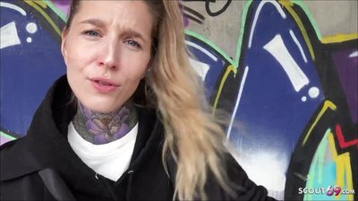 German-Scout - Tattoo Model Lisa Rocketcock versaut im Hotel geficktmp4