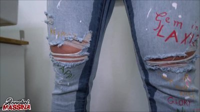 AnnabelMassina - XXL Jeanspiss bis es zum Nachbar runter regnet