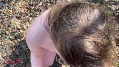 Lina_Love - Outdoor gefickt - Blank gezogen, abgegriffen und vollgepumpt