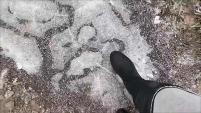 Bibixxx - Mutprobe bei -4 Grad - Outdoor im Stadtpark