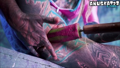 Anuskatzz - Solo Doppelpenetration mit spielzeug - Anale masturbation