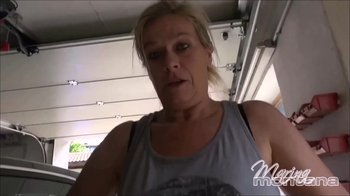 marina-montana - geile titten show in der garage