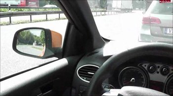 Sarahlicious - Public - Mitten an der Autobahn A4 geblasen