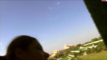 HOT-KINKY-ME - Oeffentlich auf dem Balkon gefickt und besamt - Total peinlich erwischt