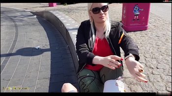 LadyKarame - Hunter Boots auf der Reeperbahn