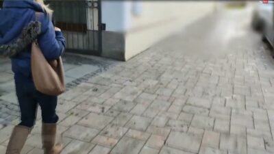 TV_Helena_Kimberly - Public Sub - Mit Peniskäfig und Remote Dildo ferngesteuert und als Blas Schlampe benutzt